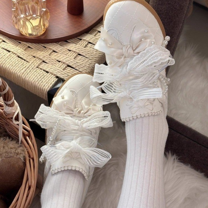 Embroidery Garments - Sepatu Sneakers Model Lolita Manis yang