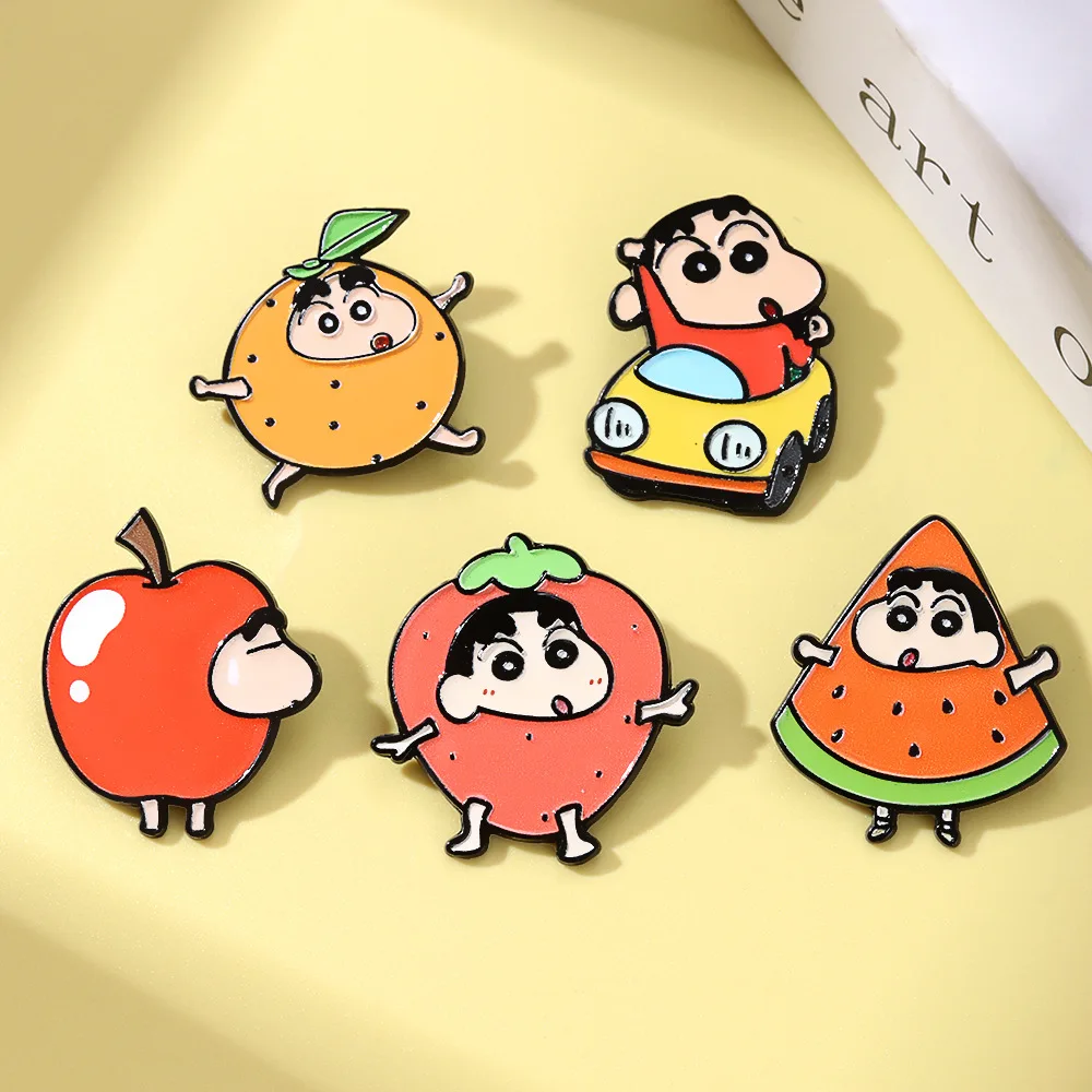 Embroidery Reddit - Pin enamel buah Crayon Shin-chan yang