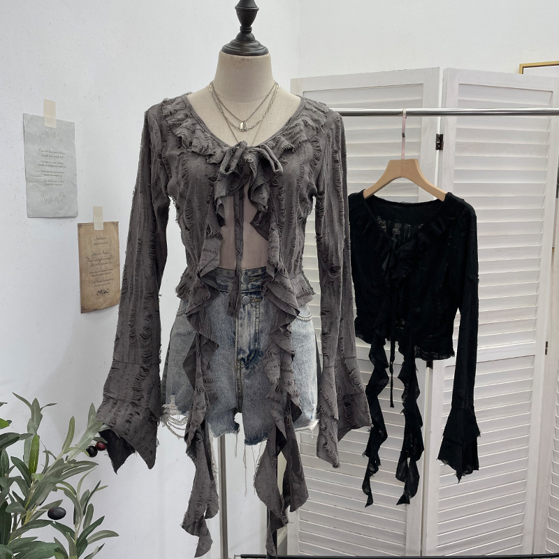 ISAROSE Kardigan Gaya Wastelan - Embroidery Online ulasan dan harga
