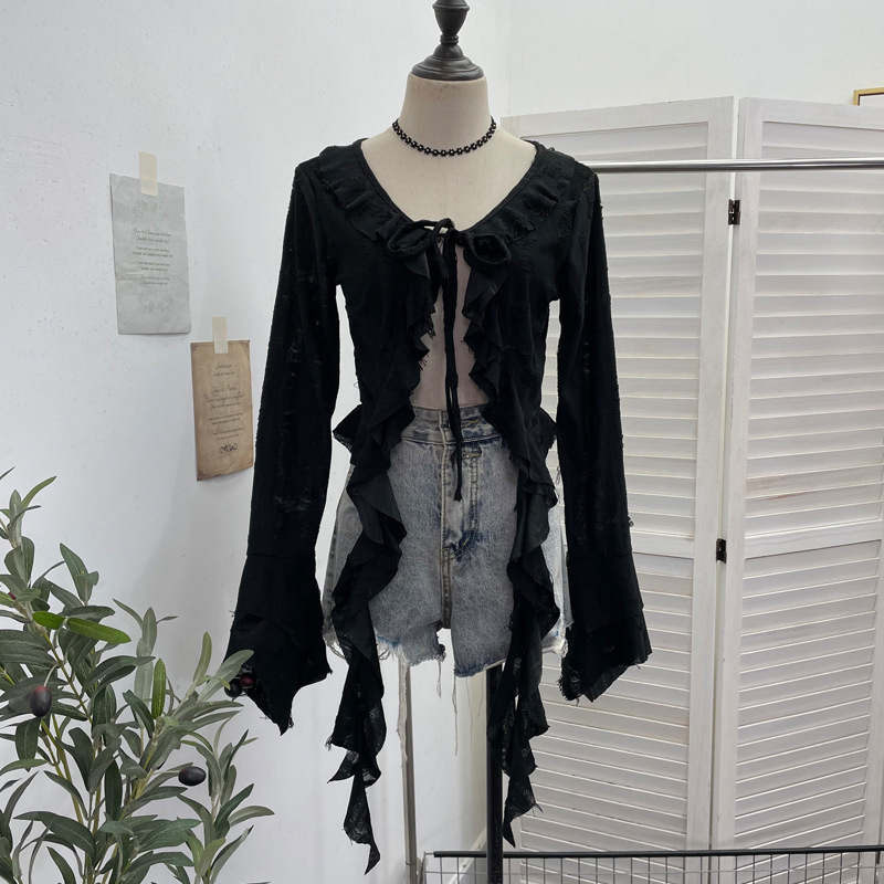 ISAROSE Kardigan Gaya Wastelan - Embroidery Online ulasan dan harga