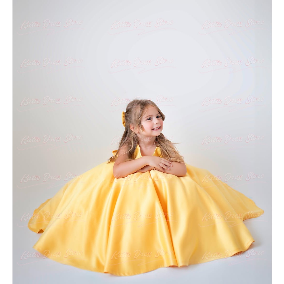 Gaun Anak Perempuan Berbahan S - Embroidery Yellow Dress ulasan dan harga
