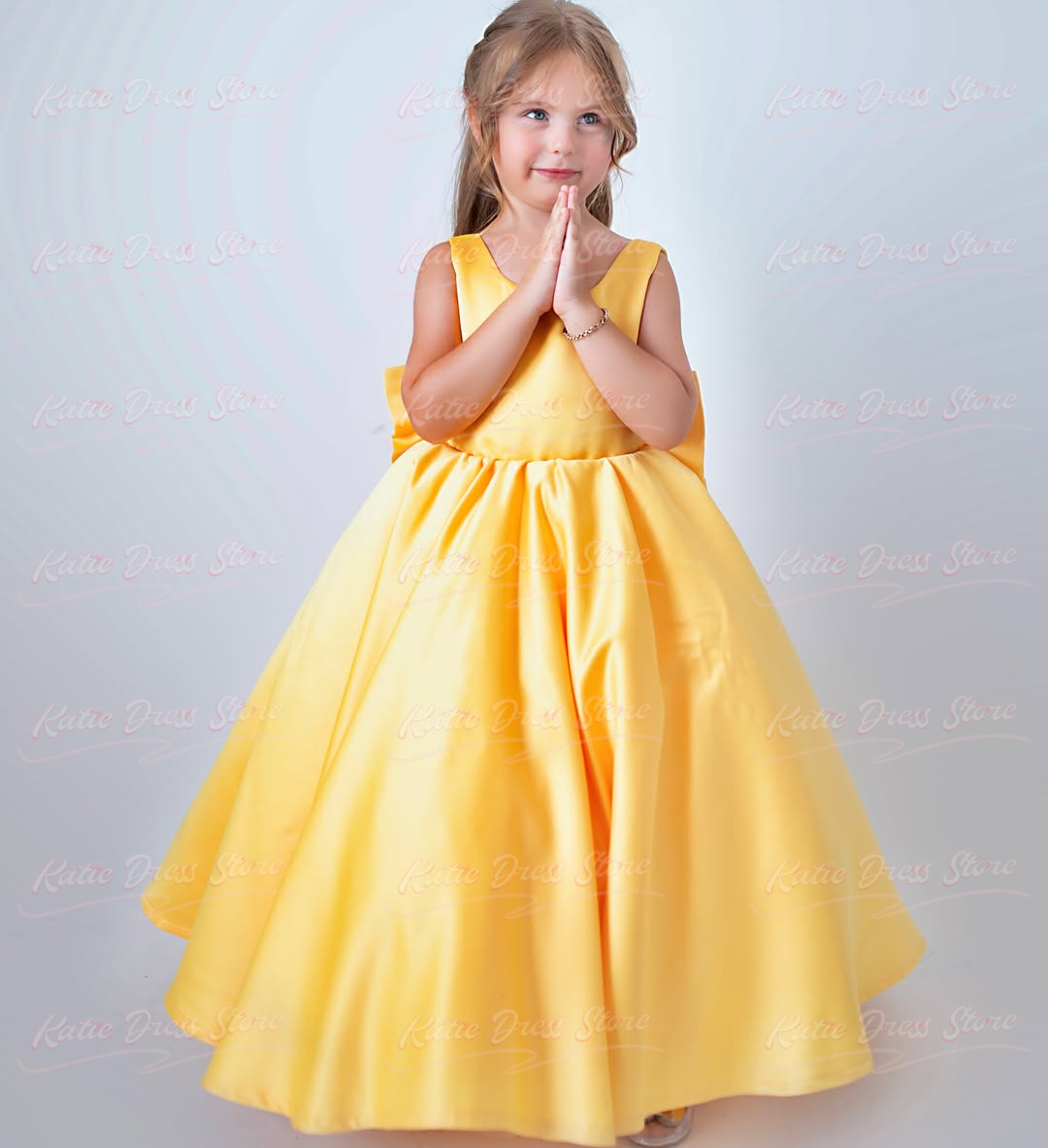 Gaun Anak Perempuan Berbahan S - Embroidery Yellow Dress ulasan dan harga
