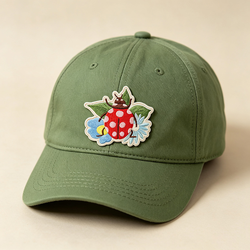 1 buah tempelan bordir motif b - Embroidery Lady Bug ulasan dan harga