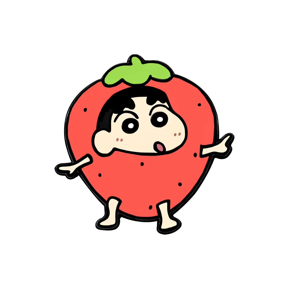 Pin enamel buah Crayon Shin-ch - Embroidery Reddit ulasan dan harga
