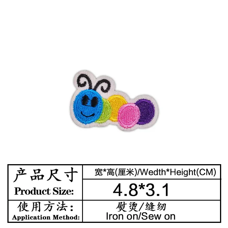 100pcs/Lot Patch Bordir Kecil  - Embroidery Lady Bug ulasan dan harga