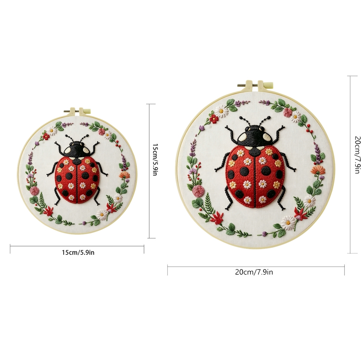 1 Set Kit Bordir DIY untuk Pem - Embroidery Lady Bug ulasan dan harga