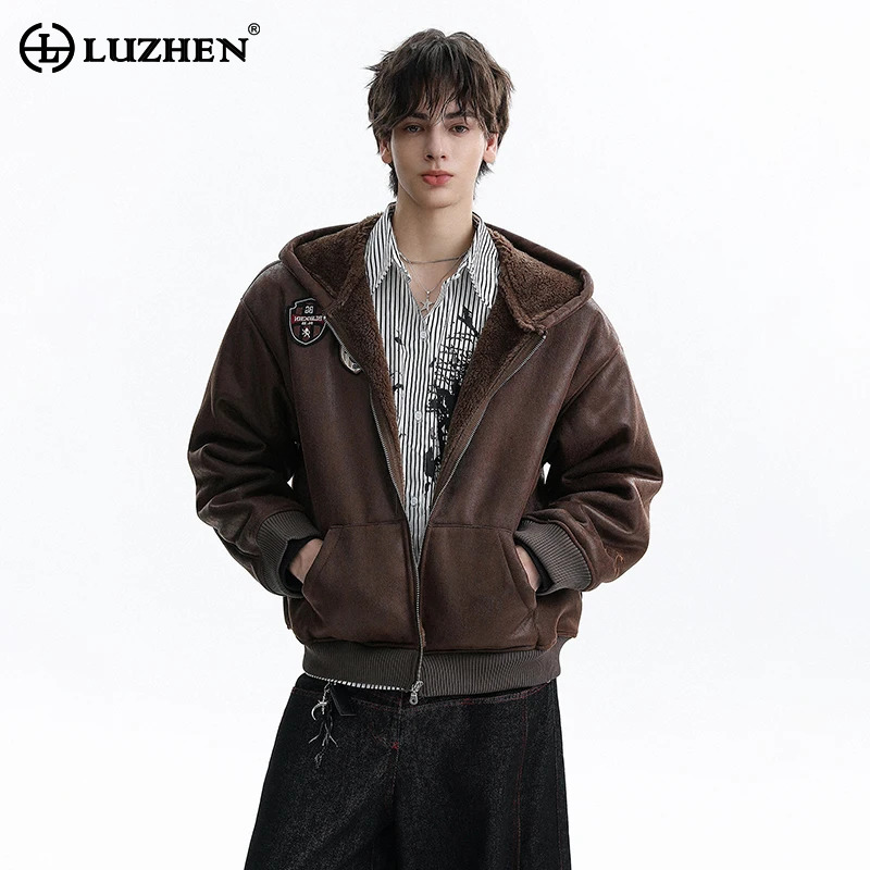 LUZHEN 2026 Jaket Parka Hangat - Embroidery Design Logo ulasan dan harga