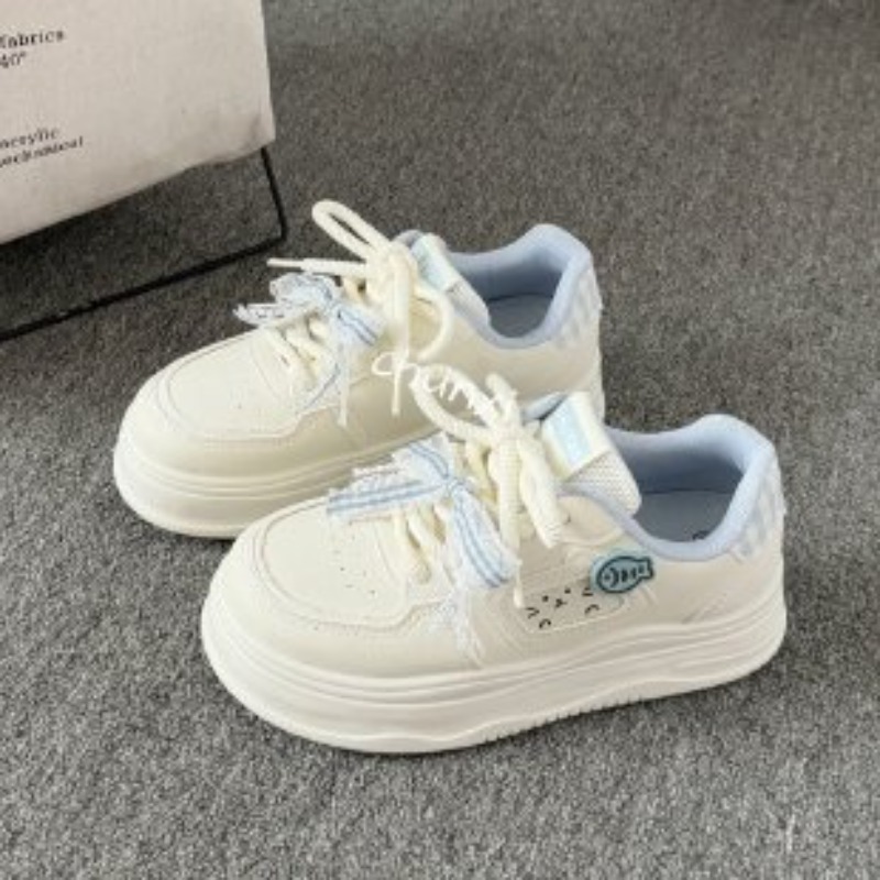 Sepatu Sneakers Platform Putih - Embroidery Garments ulasan dan harga