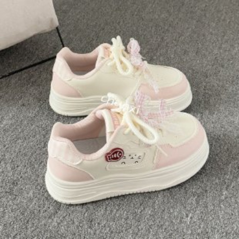 Sepatu Sneakers Platform Putih - Embroidery Garments ulasan dan harga