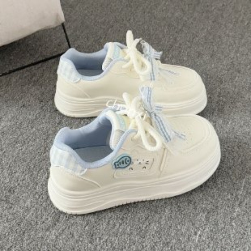 Sepatu Sneakers Platform Putih - Embroidery Garments ulasan dan harga