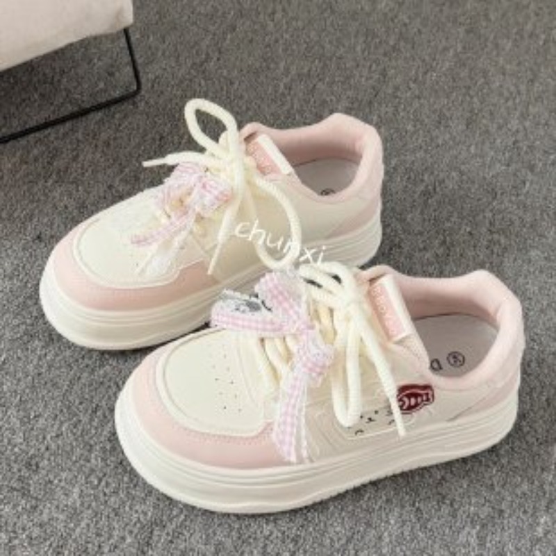 Sepatu Sneakers Platform Putih - Embroidery Garments ulasan dan harga